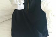 River Island Black Top with Bow - Size 8