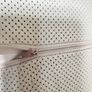 Ex display 55cm x 55cm 100% leather cushion COVER  by Roche Bobois in pale oyster Image 10