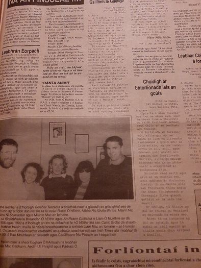 Vintage Gaeilge newspaper 1991