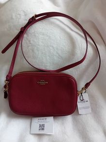 Designer Coach - Leather Shoulder Cross Body Bag - Red - BNWT RRP 205