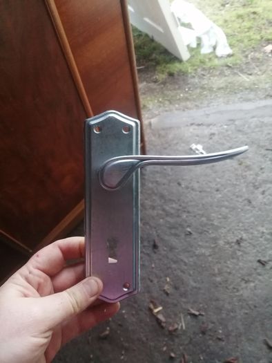 1 White panel doors