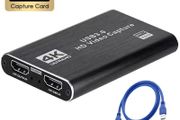 4K USB 3.0 Video Capture Card HDTV 1080P 60Hz HD Video Recorder Grabber For PS4 OBS Game Recording Live Streaming