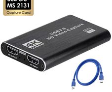 4K USB 3.0 Video Capture Card HDTV 1080P 60Hz HD Video Recorder Grabber For PS4 OBS Game Recording Live Streaming