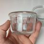 249 - Set of 2 Vintage Clear Glass Collectible Decorative Ramekins Image 2
