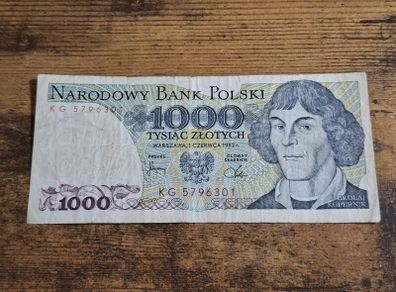 Poland, 1000 Zloty 1982 banknote, circulated - free standard postage