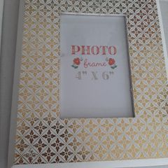 New wooden photo frame