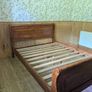 Solid Double sleigh bed with matching lockers (Mattress not included) Image 8