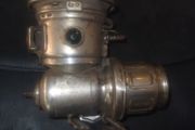 a antique bike lamp