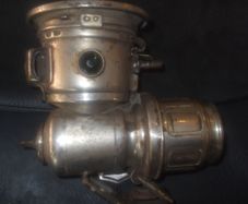 a antique bike lamp