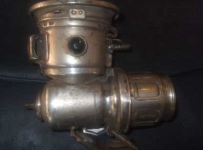 a antique bike lamp