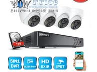 main image for ad 27655 ANNKE 8CH 5MP Lite Security Camera System DVR - 4PCS 5MP Dome Surveillance CCTV Kit