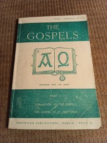 1960 The Gospels Part I Formation of the Gospels, the Gospel of St. Matthew Religious. Vintage.