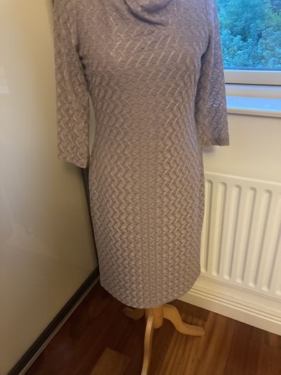 Reiss Mushroom Colour Tatiana Dress - Size 12