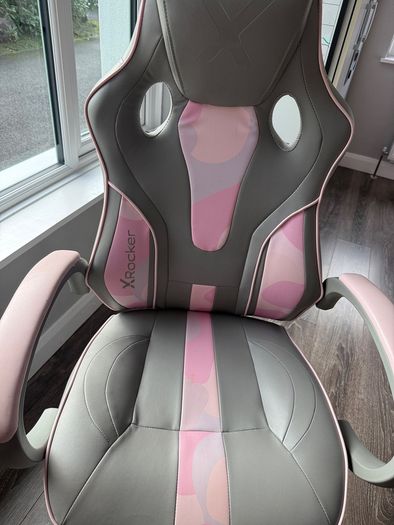 Pink & Grey gaming chair