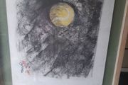 NO 6 ---Charcoal oil crayon Painting