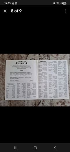 Coming To America Press Kit 1988 Eddie Murphy