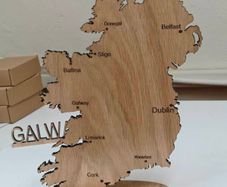 wooden map