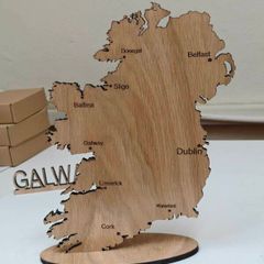 wooden map