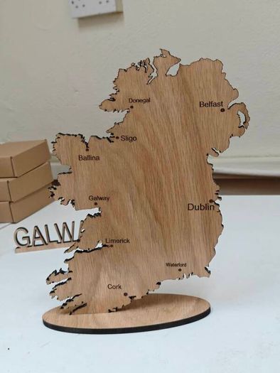 wooden map