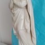 Belleek China Virgin Mary Statue Green stamp 1960's, Image 2