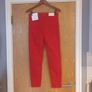 Stradivarius Skinny Red High Waisted  Jeans.  S.12   B.N.W.T. Image 4