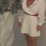 white summer ruffle dress Image 2