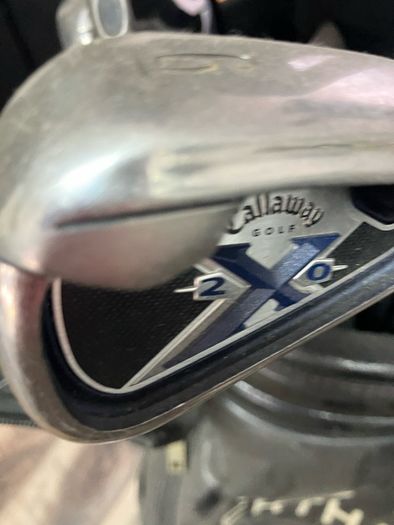 golf bag and clubs