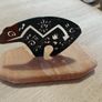 Native American Bear Figurine on Sandstone Image 3
