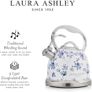 Ashley Elveden Navy Stainless Steel 2.5L Stove Top Kettle. Fast Boil Whistling Kettle for Gas Hob, Induction Hob. Silicon Coated Cool Handle Gas Stove Camping Kettle. Compatible with Aga Stove Image 5