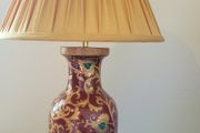 Vintage pair of chinoiserie table lamps