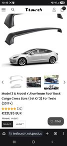 Tesla Model 3 Aero Roof bars