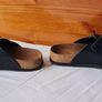 Birkingstock Boston supergrip Size 40 black leather in excellent condition Image 5