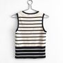 Pre Owned Classic Nautical Navy & Cream Striped Fine Knit Top Image 2