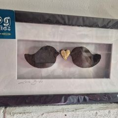 Bog Buddies "Love Birds" Framed Art.