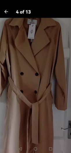 Stradivarius Trench Coat - Beige - Size L - BNWT RRP 50