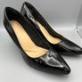 Clarks Textured Court Shoes - Black Patent - Size UK 5.5 Image 4