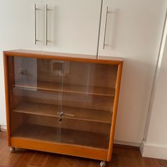 Mid century Bookcase/ Lockable Display case