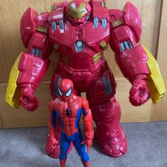 Hulk buster & Spider-Man figure