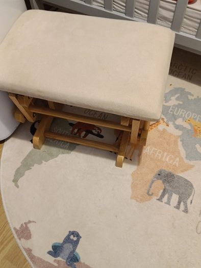 rocking chair  and foot stool