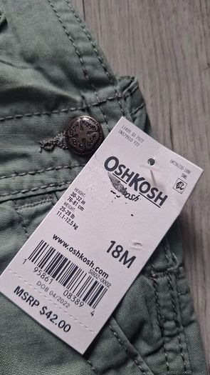 OshKosh B'gosh Convertible Canvas Overalls -Baby Boy