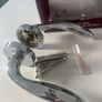 Polished chrome door handles made from solid zinc alloy with a high shine chrome finish. Image 6