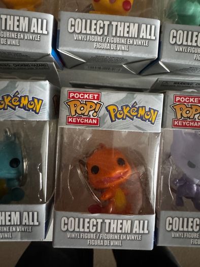 pokemon pop keyring x6
