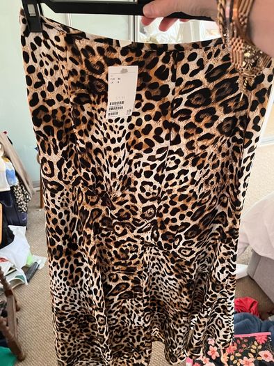 Leopard print skirt