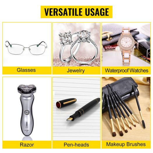 BRAND NEW 500ml Ultrasonic Cleaner Mini Portable Washing Machine Ultrasound Bath Sonic Cleaning Devices for Glasses Home Appliances