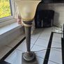 Lamp Vintage Marks&Spencers verdigris Torque Table lamp Image 9