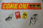 Match Of The Day Soccer Stuff - Mini Poster, Referee's Whistle, Red &amp; Yellow Ref Cards And Armband.