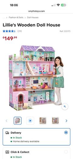 wooden doll house