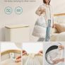 Large 3 Section Laundry Hamper - New/Unused Image 4