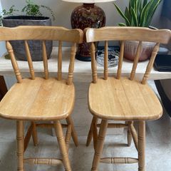2 x Very Sturdy Kitchen Breakfast Bar - Island High Stools - Can Deliver