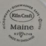 Set of 7 plates by kiln craft Maine b s 6748 dinner plates Maine 30 cm. dimeter made in England c 2000 microwave and dishwasher safe. Image 3